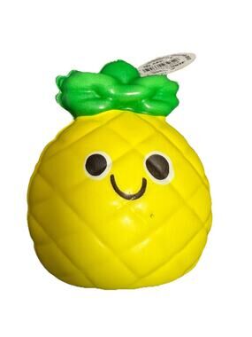🔥Ja-Ru Squeesh Yum 5 Inch Fruity Bunch Foam Squishy Toy PINEAPPLE BNWT🔥